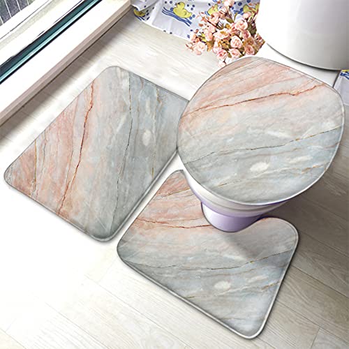 Marmor Badematte Set Natur hell Marmor Textur Stein Stein Boden Badezimmermatte 3 Stück Teppich Toilettensitz Deckel Abdeckung rutschfeste Matte Anti-Rutsch-Pad grau Marmor Badematte Set Natur hell Marmor Textur Stein Stein Boden Badezimmermatte 3 Stück Teppich Toilettensitz Deckel Abdeckung rutschfeste Matte Anti-Rutsch-Pad grau von Ahdyr