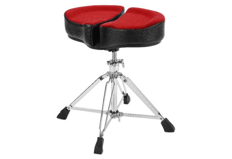 Ahead Spinal Glide Schlagzeughocker (Drumhocker SPG-R-4 Sattel rot 4 Beine, Hardware, Drumhocker), Drumhocker SPG-R-4 Sattel rot, 4 Beine - Drumhocker von Ahead Spinal Glide
