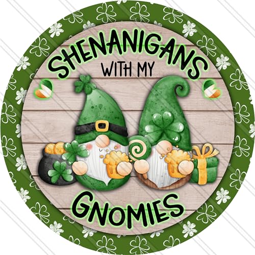 Blechschild Shenanigan Gnomies Schild – St. Patricks Zwerg Schild – St. Patricks Türdekoration – St. Patricks Schild – St. Patricks Kranz Schild – Metallschild rund 20,3 x 20,3 cm Blechschild Shenanigan Gnomies Schild – St. Patricks Zwerg Schild – St. Patricks Türdekoration – St. Patricks Schild – St. Patricks Kranz Schild – Metallschild rund 20,3 x 20,3 cm von Ahee
