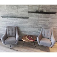 Epoxid-Couchtisch/Rustikaler Holz-Couchtisch/Massivholz/Runder Epoxy-Couchtisch/Epoxid-Couchtisch/Walnuss-Tisch/Tisch/Holz-Couchtisch von AhesteNaturalWood