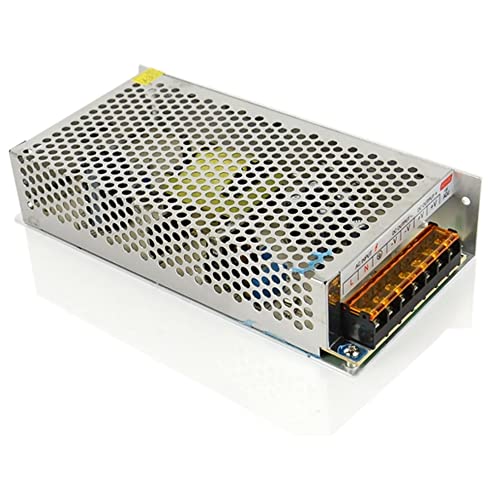 Ahorraluz Transformator DC Professioneller Netzteil für LED-Streifen dimmbar 220 V (12 V 10 A 120 W Profi), metallic von Ahorraluz