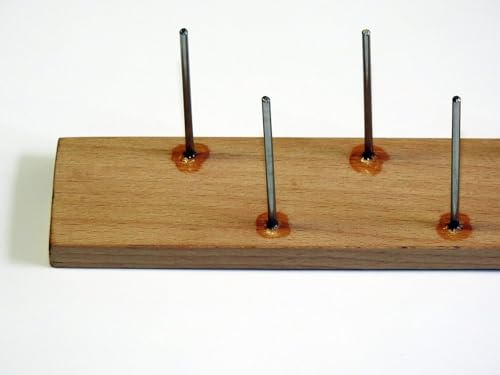 Ahsen Ebru Ebru Zick-Zack Marmorierkamm 70 cm – Handgefertigter Buket-Kamm mit ca. 5 cm Nadelabstand für traditionelle Ebru-Muster von Ahsen Ebru Sanati