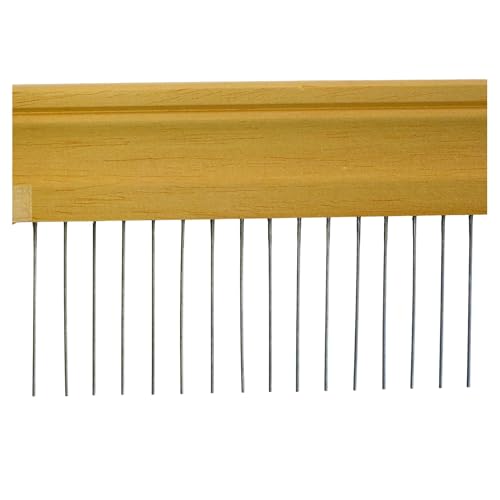 Ahsen Ebru Marmorierkamm 70 cm – 7 mm Zahnabstand | Klassisches Modell für traditionelle Ebru-Muster | Kein Haarkamm – Handgefertigt aus Edelstahl & Holz von Ahsen Ebru Sanati