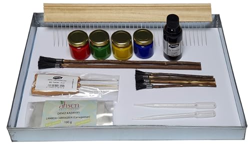 Traditionelles Marmorierset DIN A3 | Geleneksel Ebru Seti | Traditional marbling set | Ensemble de marbrure traditionnel | Set di marmorizzazione tradizionale von Ahsen