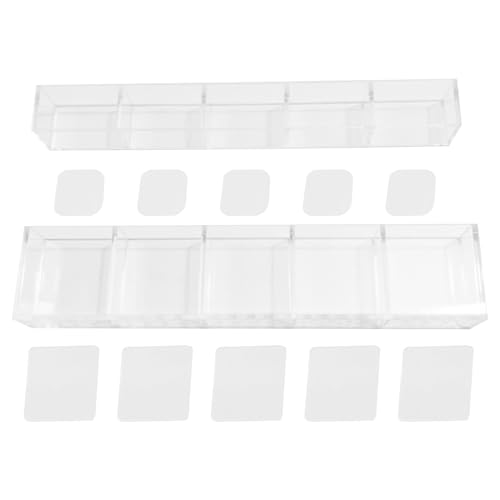 Ahuuen Acryl Strohhalmehalter,Durchsichtiger Strohhaltehalter Spender - Selbstklebender Aufbewahrungsrack Für Besteck von Ahuuen