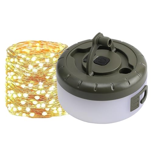 Ahuuen Camping Lichterkette - Gartenlampe,8 Meter Lange Helle Und Dimmbare Lichterkette Mit Vielseitigem Einsatz Für Die Dekoration Von Zelten Markisen Festivals Gärten Und Outdoor Partys Ahuuen Camping Lichterkette - Gartenlampe,8 Meter Lange Helle Und Dimmbare Lichterkette Mit Vielseitigem Einsatz Für Die Dekoration Von Zelten Markisen Festivals Gärten Und Outdoor Partys von Ahuuen