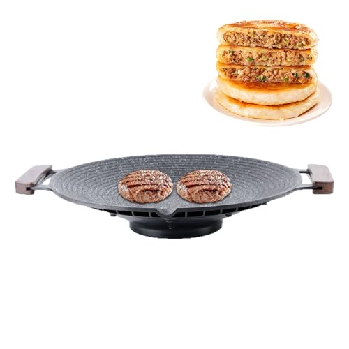 Ahuuen Grillpfanne | Camping Bratpfanne Mit Griffen | Windgeschützte Tragbare Grillplatte Zum Grillen Camping Outdoor BBQ Reise Kochfeld Ahuuen Grillpfanne | Camping Bratpfanne Mit Griffen | Windgeschützte Tragbare Grillplatte Zum Grillen Camping Outdoor BBQ Reise Kochfeld von Ahuuen
