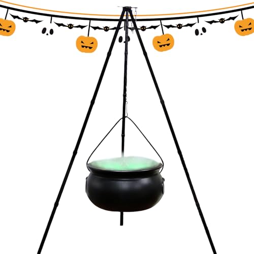 Ahuuen Großer - Halloween Dreibeiniger Mit Beleuchtung - Antik Topf Deko Für Küche Party Dekoration Garten Haus Ahuuen Großer - Halloween Dreibeiniger Mit Beleuchtung - Antik Topf Deko Für Küche Party Dekoration Garten Haus von Ahuuen