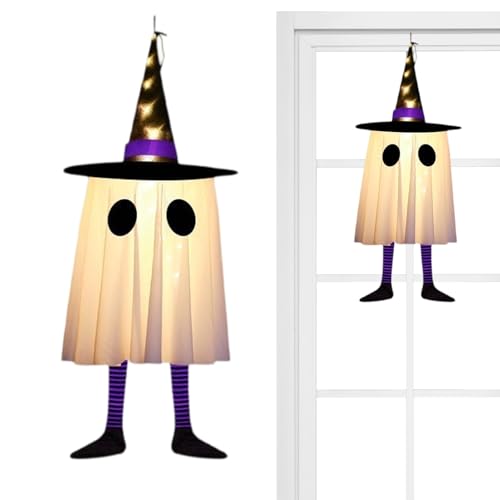 Ahuuen Halloween Baumschmuck | Beleuchtete Gespenster Deko Für Garten | Grusel Deko Für Feiertage Vorgarten Wohnzimmer Terrasse Ahuuen Halloween Baumschmuck | Beleuchtete Gespenster Deko Für Garten | Grusel Deko Für Feiertage Vorgarten Wohnzimmer Terrasse von Ahuuen