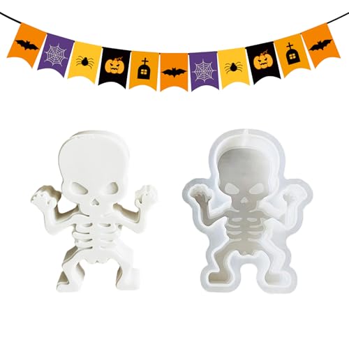 Ahuuen Halloween Silikonformen | Halloween Fondant Form | Handgefertigte Form Für Gips Epoxidharz Deko Cupcake Dessert Handwerk Home Kunst Party Deko Ahuuen Halloween Silikonformen | Halloween Fondant Form | Handgefertigte Form Für Gips Epoxidharz Deko Cupcake Dessert Handwerk Home Kunst Party Deko von Ahuuen