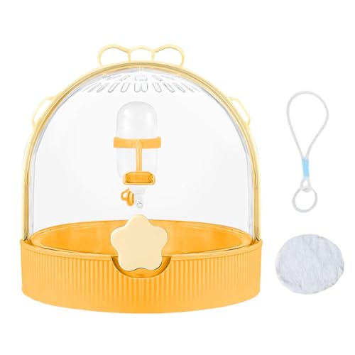 Ahuuen Hamster Reise Transport Box - Zwerghamster Käfig Igel Transportbox,Tragbare Tragebox Mit Wasserflasche Für Mäuse Rennmäuse Vögel Frettchen Chinchilla Und Haustiere - Vogel Kaninchen Chinchilla Ahuuen Hamster Reise Transport Box - Zwerghamster Käfig Igel Transportbox,Tragbare Tragebox Mit Wasserflasche Für Mäuse Rennmäuse Vögel Frettchen Chinchilla Und Haustiere - Vogel Kaninchen Chinchilla von Ahuuen