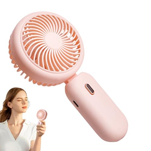 Ahuuen Handheld Fächer Klappbar | Tragbarer Fächer Mit Kühlender Brise Wiederaufladbar Langanhaltend | 3 Geschwindigkeiten Kühlzubehör Für Outdoor Events Hochzeiten Sport von Ahuuen