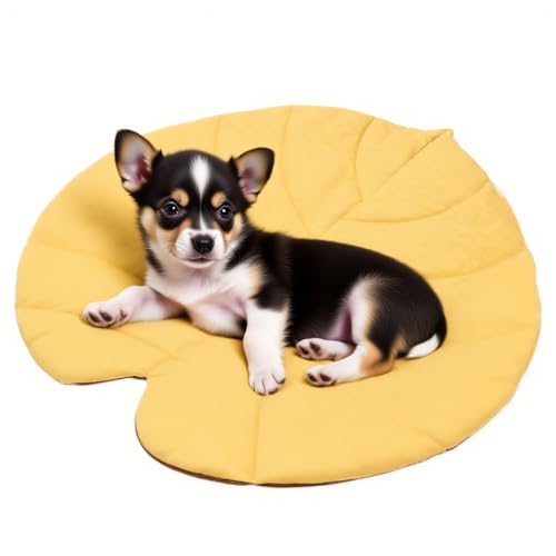 Ahuuen Haustier-Wassermatte, Blattform, Kühlmatte für Hunde, doppelseitige Isolierung, Katzenunterlage, Haustierzubehör für Innenhof, Camping, Zuhause, Auto, Wohnzimmer, Veranda, Wohnung, Reisen von Ahuuen
