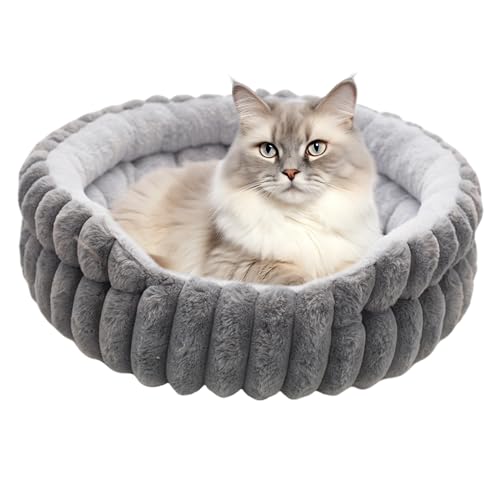 Ahuuen Katzen Nest,Betten für Hauskatzen | Warmes Donut Rund Design Maschinenwaschbar Für Katzen Beruhigender Schlaf Haustier Reisen Winter Ahuuen Katzen Nest,Betten für Hauskatzen | Warmes Donut Rund Design Maschinenwaschbar Für Katzen Beruhigender Schlaf Haustier Reisen Winter von Ahuuen