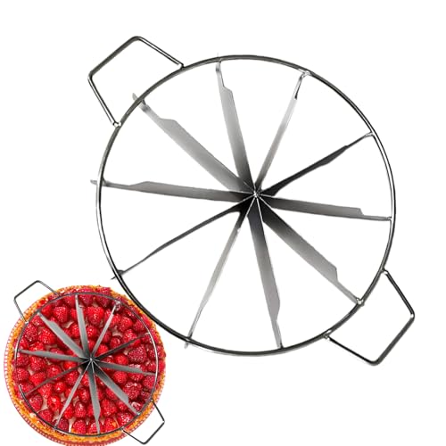 Ahuuen Kuchen Unterteiler - Kuchen Teilerschneider | Praktisches Werkzeug Mit Markierung Für Dessert Backwaren Zuhause Hochzeitsfeier Party Servieren von Ahuuen