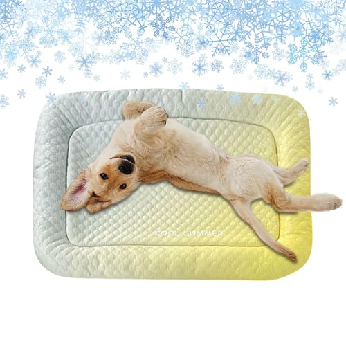 Ahuuen Kühlmatte Für Hunde Zur Abkühlung,Kühlkissen Für Hunde Zur Kühlung - Tragbar Für Welpen Reise Wohnzimmer Küche von Ahuuen
