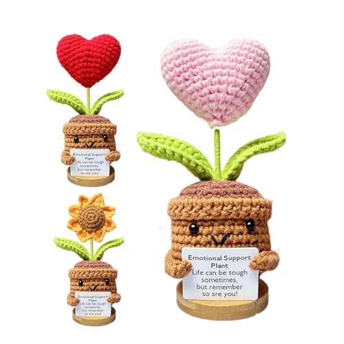 Ahuuen Künstlicher Sonnenblumenstrauß | Gestrickte Blume | Niedliche Gehäkelte Sonnenblumen | Häkelpuppe Mit Emotionaler Unterstützung | Gestrickte Schreibtischdekorationen Für Kinder Und Erwachsene von Ahuuen
