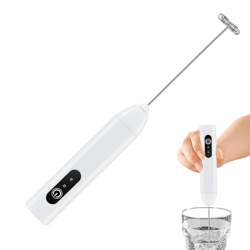 Ahuuen Milchschäumer Hand | USB Wiederaufladbarer Schneebesen,Handrührstab | Für Kaffee Latte Matcha Heiße Schokolade Milchgetränke Zuhause Küche Unterwegs Ahuuen Milchschäumer Hand | USB Wiederaufladbarer Schneebesen,Handrührstab | Für Kaffee Latte Matcha Heiße Schokolade Milchgetränke Zuhause Küche Unterwegs von Ahuuen
