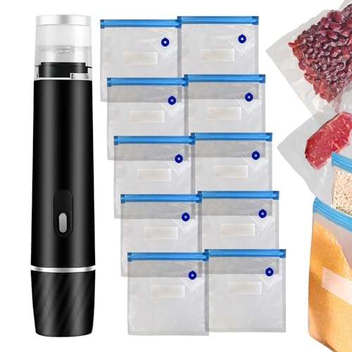 Ahuuen Mini Vakuumbeutelversiegler | 800 mAh Mini Vakuumiergerät für Lebensmittel | Kompakter Handversiegler Für Meal Prep Gefrierbeutel Resteküche | Zuhause Reisen Camping Gefrierverpackung Ahuuen Mini Vakuumbeutelversiegler | 800 mAh Mini Vakuumiergerät für Lebensmittel | Kompakter Handversiegler Für Meal Prep Gefrierbeutel Resteküche | Zuhause Reisen Camping Gefrierverpackung von Ahuuen