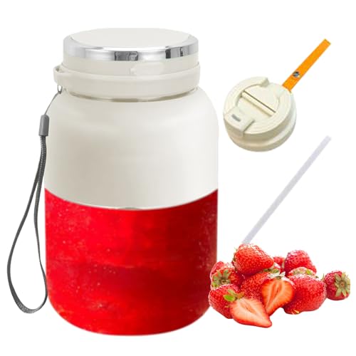 Ahuuen Persönlicher Mixer - Mixer für Smoothies - Dichter Behälter Für Eiszerung Mit Auslaufsicherung von Ahuuen