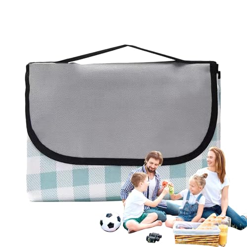 Ahuuen Picknickmatte - Outdoor Camping Teppich - Sanddicht Klappbar Mit Tragegriff 150X198 cm Für Campingplatz Balkon Urlaub Poolseite Entspannung Am Und Im Garten von Ahuuen