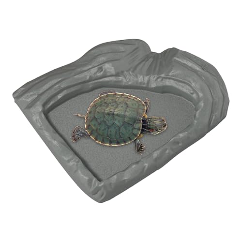 Ahuuen Schildkröten-Futternapf - Bartagamen Badebecken - Wassernapf Mit Breiter Öffnung Für Futter Und Wasser Im Terrarium Und Freiland Für Gecko, Bartagamen, Schlange Reptilien von Ahuuen