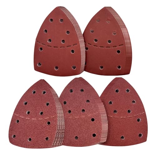 Ahuuen Schleifpapier Blätter - Schleifpapier - -Pads Mit 11 Bohrungen Für Schleifen Metallpolieren Holzbearbeitung Autoreparatur Handwerksprojekte Ahuuen Schleifpapier Blätter - Schleifpapier - -Pads Mit 11 Bohrungen Für Schleifen Metallpolieren Holzbearbeitung Autoreparatur Handwerksprojekte von Ahuuen