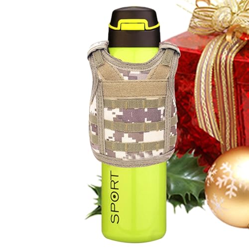 Ahuuen Tacticals Mini-Bierwesten, Mehrzweck-Mini-Bierweste für Getränke, Wärmedämmungs-Taktik-Getränkekühler für 12oz-16oz Dosen und Flaschen von Ahuuen