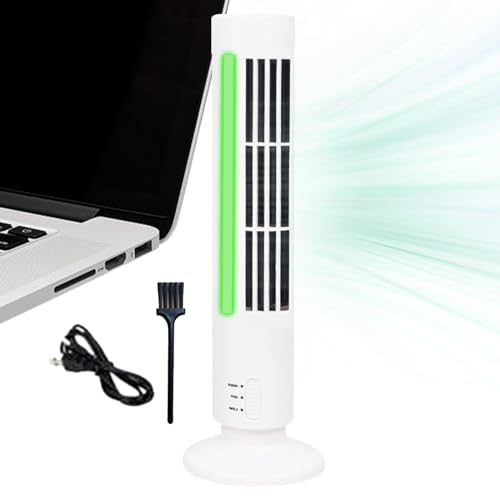 Ahuuen Tower -Lüfter Für Schlafzimmer | Bladeless Standing Electric Tower Lüfter | Wind Vertikaler Freistehender Speed ​​Tower -Lüfter | Energiesparende | Für Arbeitsbereich, Schlafsaal, Zuhause von Ahuuen