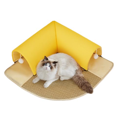 Ahuuen Tunnel Katzenbett mit Spielhöhle - Kuschelkissen mit Schlafplatz - Robuster 2-in-1 Katzenhöhle Tunnel Für Innen- Und Außenbereich Ahuuen Tunnel Katzenbett mit Spielhöhle - Kuschelkissen mit Schlafplatz - Robuster 2-in-1 Katzenhöhle Tunnel Für Innen- Und Außenbereich von Ahuuen