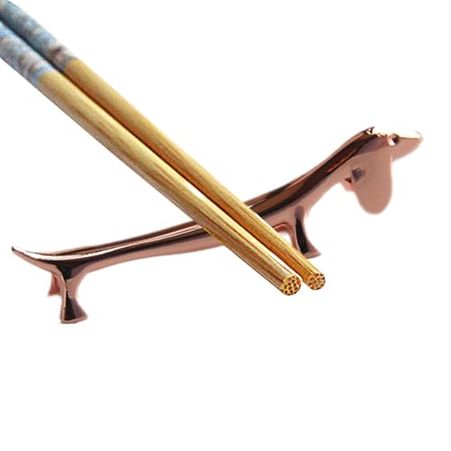Hund Form Besteckhalter | Essstäbchenablage | Stäbchen Halter | Essstäbchen Ablage In Süßes Dackel-Design | Messerbänkchen | Für Besteck, Besteck, Messer | Spülmaschinenfest von Ahuuen