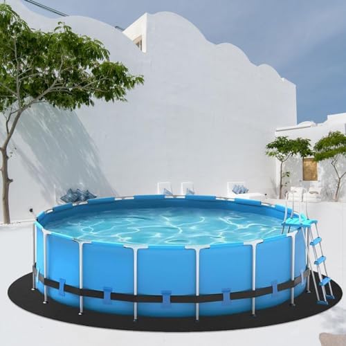 Whirlpoolmatte | Bodenschutzmatte Für Pools | Bodenunterlage Für Whirlpools | Runde Poolfolienunterlage | Bodenmatte Für Pools Unter Dem Pool | Bodenschutzmatte | Verhindert Einstiche Und Risse von Ahuuen