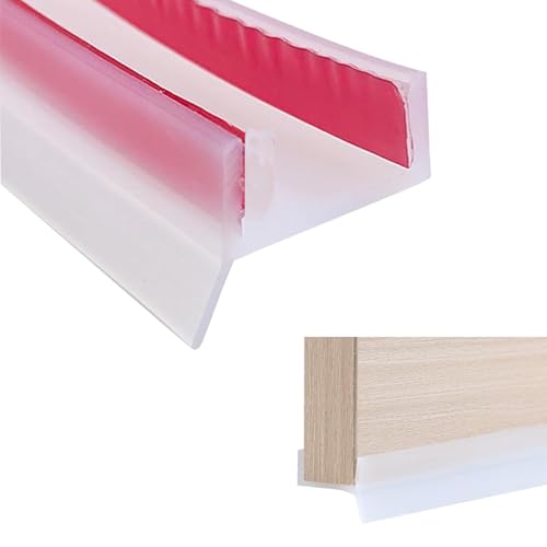 Sockelleiste küche Sockelprofil Dichtung für Küchensockel für Sockelbreiten 15mm/16mm/17mm selbstklebend küchenleiste Abdichtungsprofil aus Flexiblem Silikonmaterial (Transluzent 3.5m) von AiDeHuaKeJi