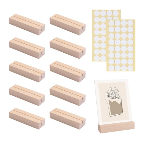 AiQInu 10 stück Tischkartenhalter aus Bambus, Kartenhalter Holz Klein, Kartenständer Postkartenhalter Fotohalter für Hochzeiten AiQInu 10 stück Tischkartenhalter aus Bambus, Kartenhalter Holz Klein, Kartenständer Postkartenhalter Fotohalter für Hochzeiten von AiQInu