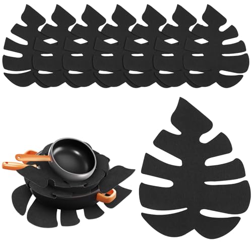 AiQInu 8 Stück Pfannenschutz 35×27cm, Pfannenschoner Filz, Blattform, Topfschutz, Anti-Kratzer, Topfschoner für Pfannen, Töpfe und Schüsseln, Küchenutensilien AiQInu 8 Stück Pfannenschutz 35×27cm, Pfannenschoner Filz, Blattform, Topfschutz, Anti-Kratzer, Topfschoner für Pfannen, Töpfe und Schüsseln, Küchenutensilien von AiQInu