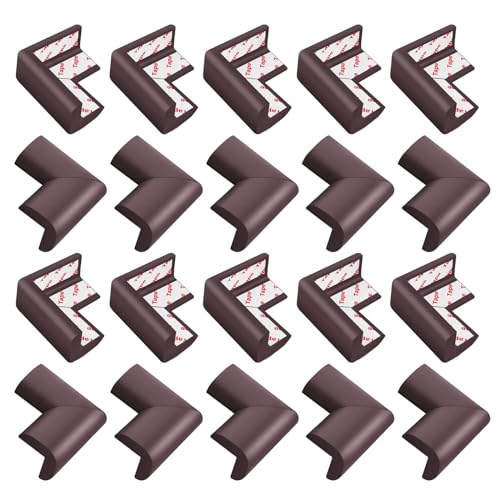 AiQInu Eckenschutz Kantenschutz Baby, 20 Stück Kantenschutz Selbstklebend, Eckschutzkanten Baby FüR Tische, FensterbäNke Und WäNde von AiQInu