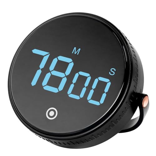 AiQInu Eieruhr Digital, Timer Küche, Küchentimer Magnetisch, Timer Digital, Küchenwecker, Kurzzeitmesser Digital, Countdown Timer Großes LED-Display, 3-stufige Lautstärke von AiQInu