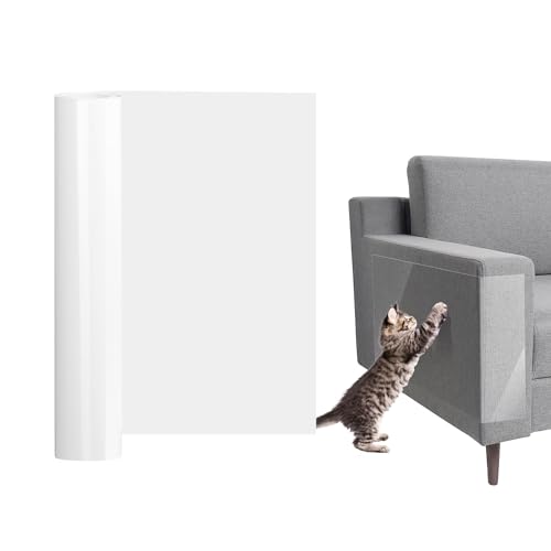 AiQInu Kratzschutz Sofa Katze, 30cm x 3m Anti Kratz Folie für Katzen, Kratzschutz tür Hund, Möbelschoner für Möbel Couch Tür Wand Kratzabwehr von Katzen Hunde von AiQInu