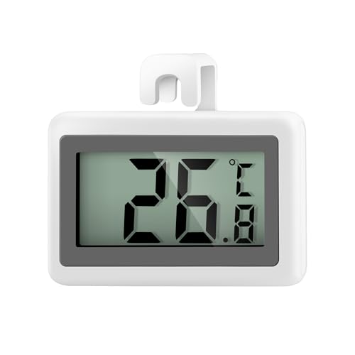 AiQInu Kühlschrankthermometer Digital mit Magnet und Haken, Großer Messbereich -50°C bis +70°C, Mini Thermometer Kühlschrank für Küche, Gefrierschrank, Lager AiQInu Kühlschrankthermometer Digital mit Magnet und Haken, Großer Messbereich -50°C bis +70°C, Mini Thermometer Kühlschrank für Küche, Gefrierschrank, Lager von AiQInu
