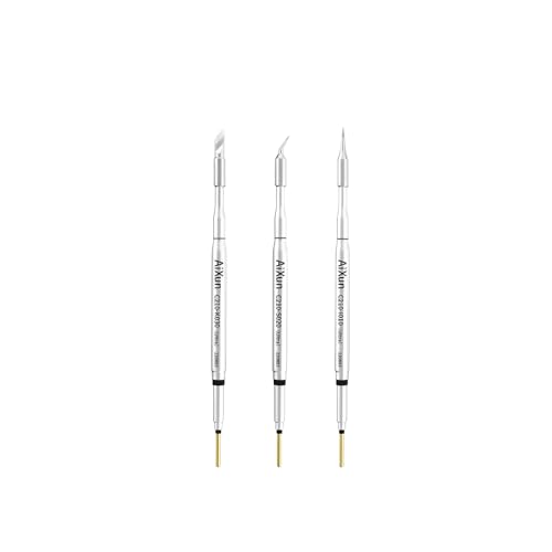 Aixun C210 C245 C115 Lötkolbenspitzen T12 Station Griff für JBC T210 T245 T115 Original Sugon T26 T26D bleifrei T3A T3B Kit (AIXUN Ultra C210 3 Stück) von AiXun