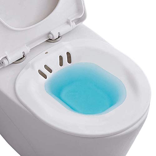 Sitzbad für die Toilette - Bidet Einsatz für Toilette - Tragbares Sitzbadewanne für Hämorrhoidenbehandlung, Wochenbettpflege, Schwangere und ältere Menschen - Vermeiden Kniebeugen (ca. 2,2 Liter) von Aiaoxo