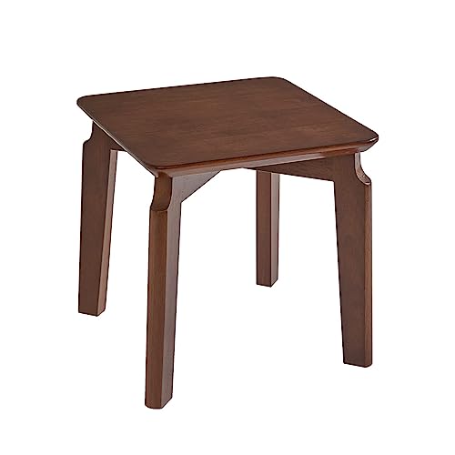 Aibiju Fußhocker Kleiner Hocker Massivholz-Sofa-Hocker Fußhocker Home Holz-Hocker Hocker für Kinder, Tritthocker klein (Nussbaumfarbe), SD-1002 von Aibiju