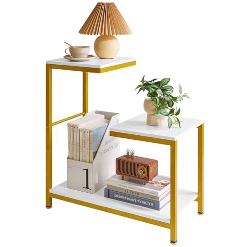 Aibiju G-förmiger Beistelltisch, Sofa-Beistelltisch, Eck-Endtische für Wohnzimmer, Couch, Schlafzimmer, Balkon, Blumenständer, Weiß YD-TM053W Aibiju G-förmiger Beistelltisch, Sofa-Beistelltisch, Eck-Endtische für Wohnzimmer, Couch, Schlafzimmer, Balkon, Blumenständer, Weiß YD-TM053W von Aibiju