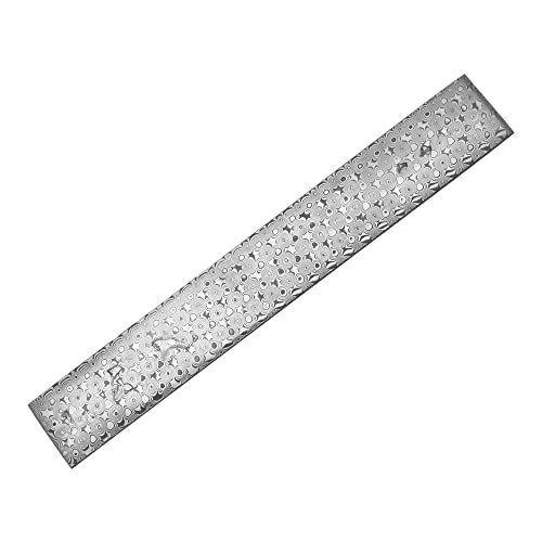 Aibote 60HRC Voller Harter Damaszener Stahl (10Cr15CoMov+9Cr18MoV),Handgefertigter Rostfreier Damaszenerstahl Messer Billet Bar Leere Klinge DIY Material für Schere Messer Machen (250x35x4mm,A) von Aibote