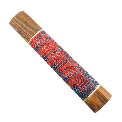Aibote Bienenwabe Resin Messergriff Wüsteneisenholz im japanischen Stil achteckige Griffe Material Messerherstellungswerkzeug für Küchenchef Fischfiletmesser Outdoormesser (14) von Aibote