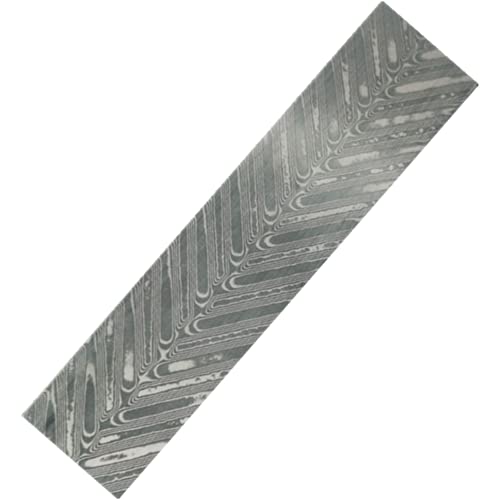 Aibote Handgefertigt VG10 Damaskus Edelstahl Bar für Messer Blanke Klinge Sch muckherstellung Besteckherstellung und für andere Herstellungszwecke (Feder,220x30x3mm) von Aibote