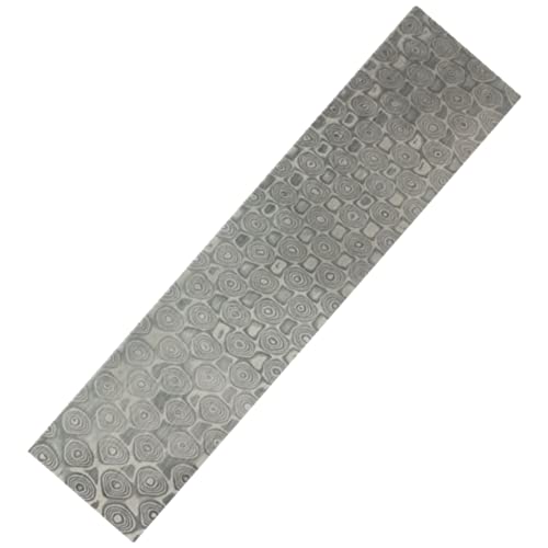 Aibote Handgefertigt VG10 Damaskus Edelstahl Bar für Messer Blanke Klinge Sch muckherstellung Besteckherstellung und für andere Herstellungszwecke (Runde Punkte,160x30x3mm) von Aibote