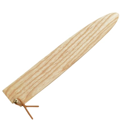 Aibote Handgefertigtes japanisches Sashimi-Messeretui aus natürlichem Eschenholz, Holzabdeckung mit Messingstift, Kochmesser-Etui, Schutz für Yanagiba-Sujihiki-Schneider (Yanagiba Sujihiki, 330 mm) von Aibote