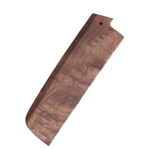 Aibote Handgemachte 7 Zoll Natürliche Schwarze Walnuss Holz Japanische Nakiri Gemüse Messer Hülle Magnetische Messer Fall Halter Schutz Holzabdeckung (Gerader Eingang) von Aibote