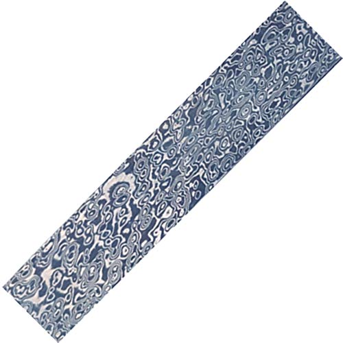 Aibote Messer Aus Rostfreiem Damaststahl Billet Leere Klinge Bar für benutzerdefinierte DIY Messerherstellung (300x50x3mm, B) von Aibote